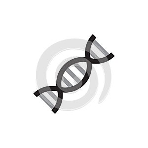 DNA, simple icon design on white background