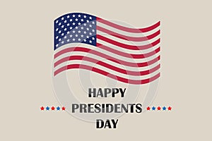 Happy Presidents day in United States, celebrated in February on Washington`s birthday. Vector illustration for banner, graphics,