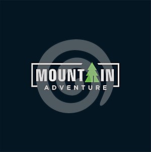 Mountain Outdoor Logo Design ,Hiking, Camping, Expedition And Outdoor Adventure. Exploring Nature For Badges, Banners, Emblem