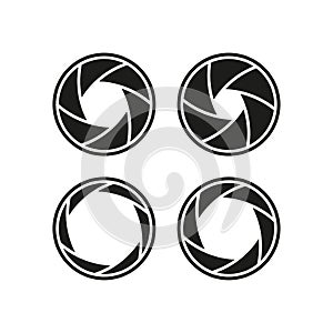 Bundle digital camera shutter icons