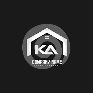 Initial Letters construction Logo design vector