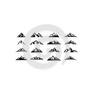 Mountain logo, hills logo, mountain symbol, mountain icon