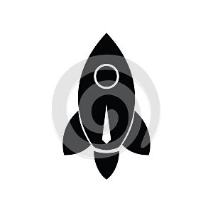 rocket or space shuttle with astronaut