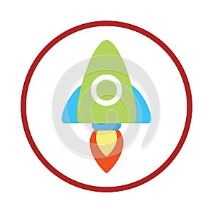 rocket or space shuttle with astronaut or spaceman