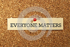 Everyone matters on paper