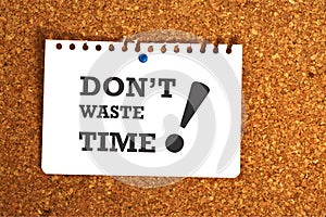 Don`t waste time on paper