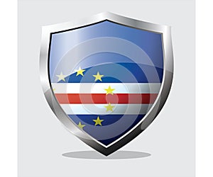 Cape Verde Country Flag Shield icon photo