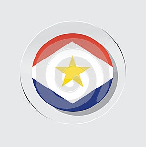 Circle of saba country flag vector illustration