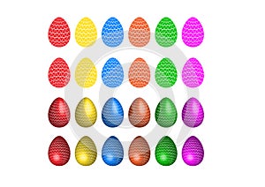 Colorful Easter eggs illustration vector