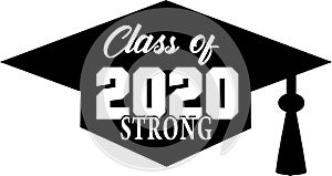 Class of 2020 Strong inside Graduation Cap