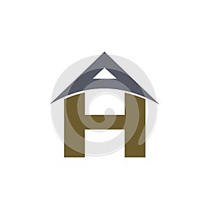 Initial letter ah logo or ha logo vector design template
