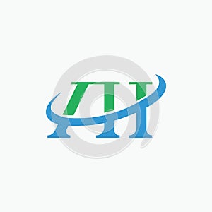 Initial letter ah logo or ha logo vector design template