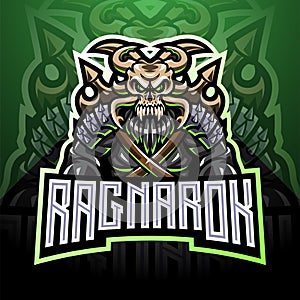 Ragnarok esport mascot logo design