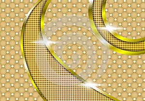 Luxury Background 3D Template Gold Illustration , Cover Wallpaper concept isolated Golden Vip Diamond Frame Vector logo