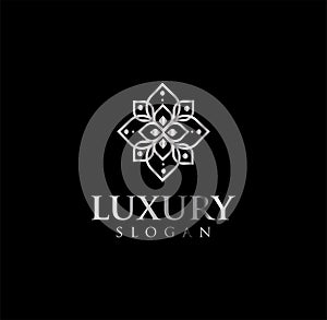 Luxury golden art deco classic linear monochrome minimal hipster geometric vintage vector monogram, frame, border, label, logo, ba