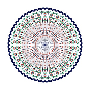 Ethnic mandala-like pattern
