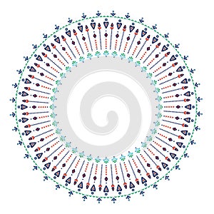 Ethnic mandala-like pattern