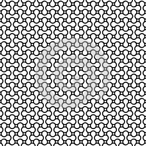 Seamless abstract geometric organic interlocking shape pattern