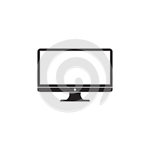 Monitor led flat icon vector illustration