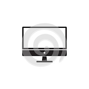 Monitor led flat icon vector illustration