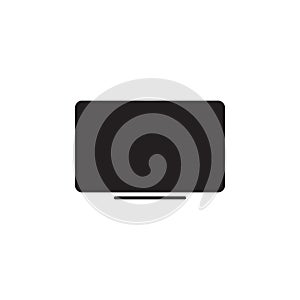 Monitor led flat icon vector illustration