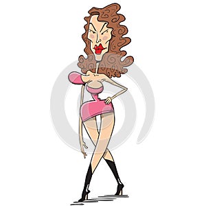 Sexy attractive cougar lady