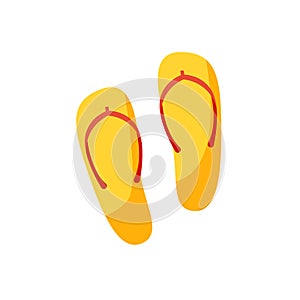 Simple and cool slippers illustration vector