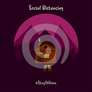 Stay at home and keep your distance.