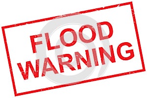 Flood warning stamp