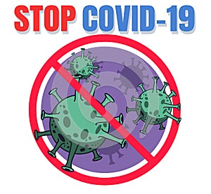 Stop covid-19 corona virus photo