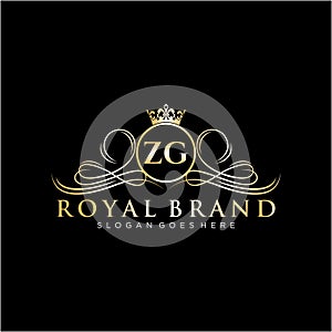 ZG Signature Logo Template Vector photo