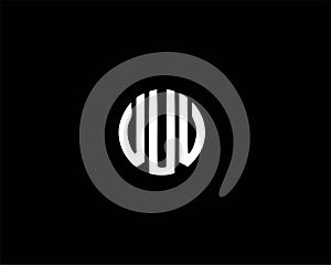 Monogram letter u with premium vector