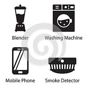 Technology Devices glyph Icons Pack