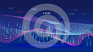 Abstract background paticle vector