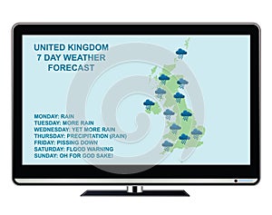 United Kingdom seven day weather forecasts photo