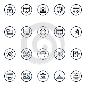 Internet Security - 20 icons image.