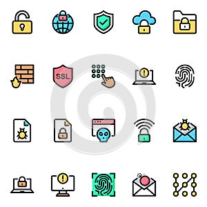 Internet Security - 20 icons image.