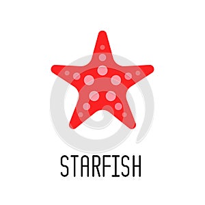 Starfish icon. Vector illustration