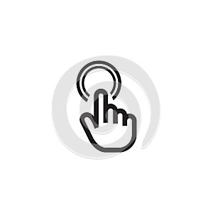 Mouse hand finger cursor icon vector pointers pad icon design