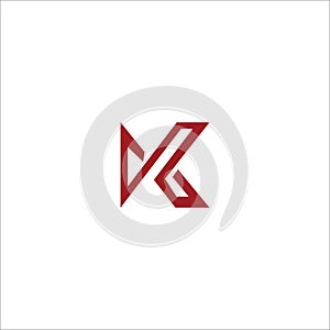 Initial letter km logo or mk logo vector design template