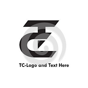 CT or TC for Inicial Logo exclusive Design photo
