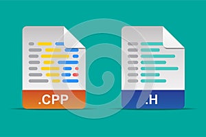 Cpp file and h file icon photo