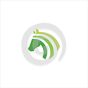 Horse logo vector design template
