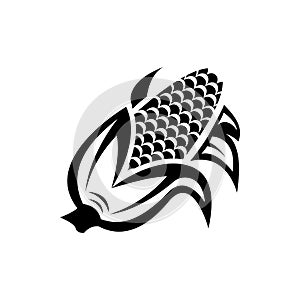 Corn icon. isolated on white background.