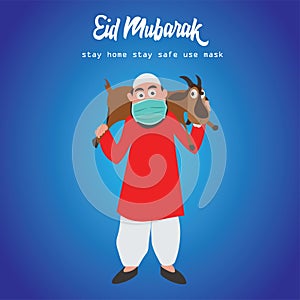 Eid Mubarak Carton Vector