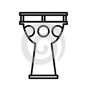 Oriental drum Darbuka symbol.