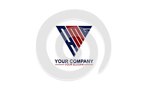 Initial triangle AMG Logo template