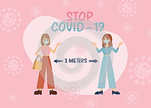 people standing on chalkboard with the word social distancing in between.