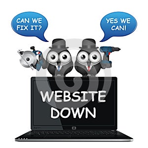 Comical website down