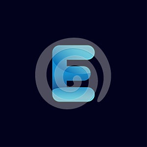 E Letter Unique Corporate Logo Editable Vector